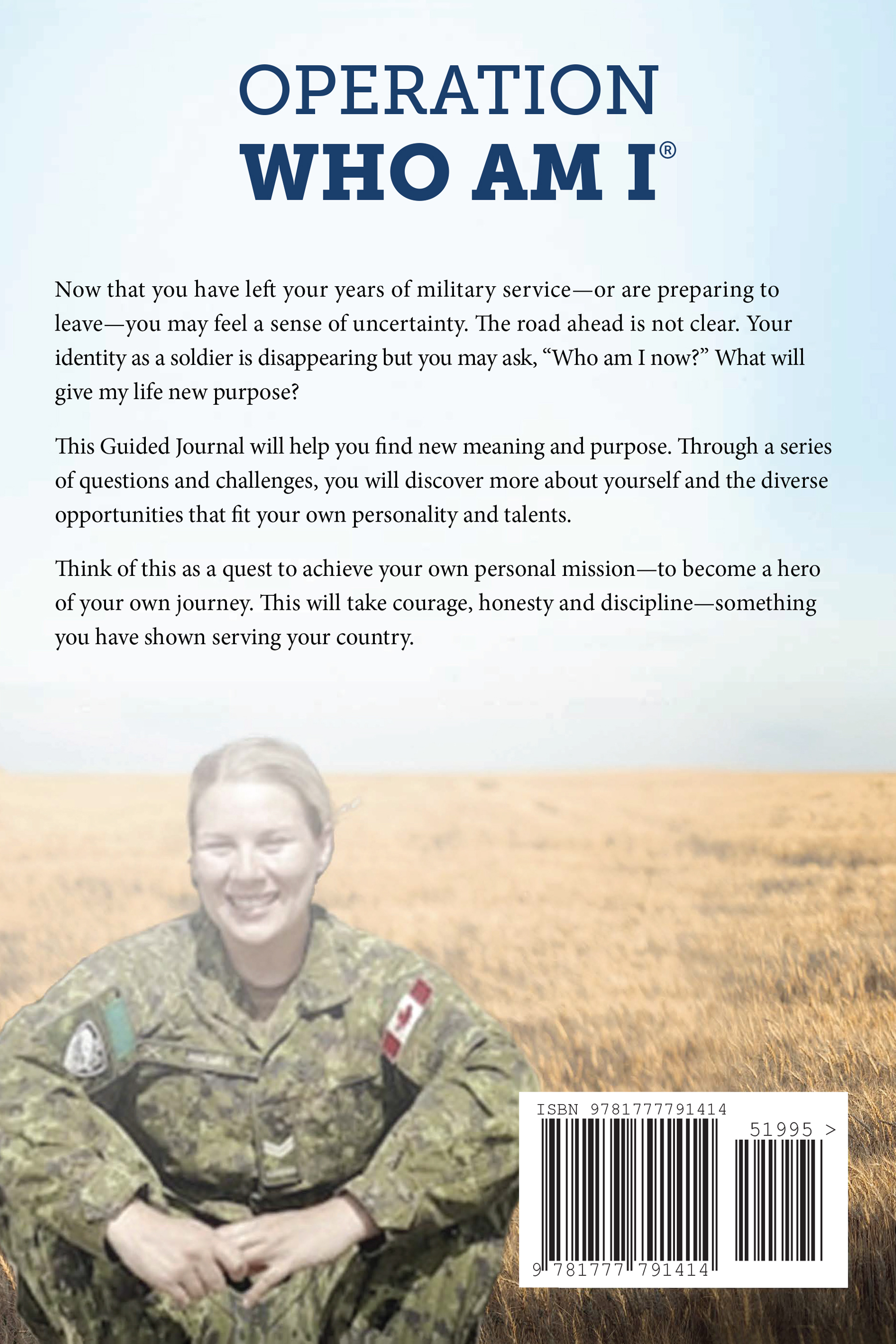 Back Cover of Operation Who Am I Book